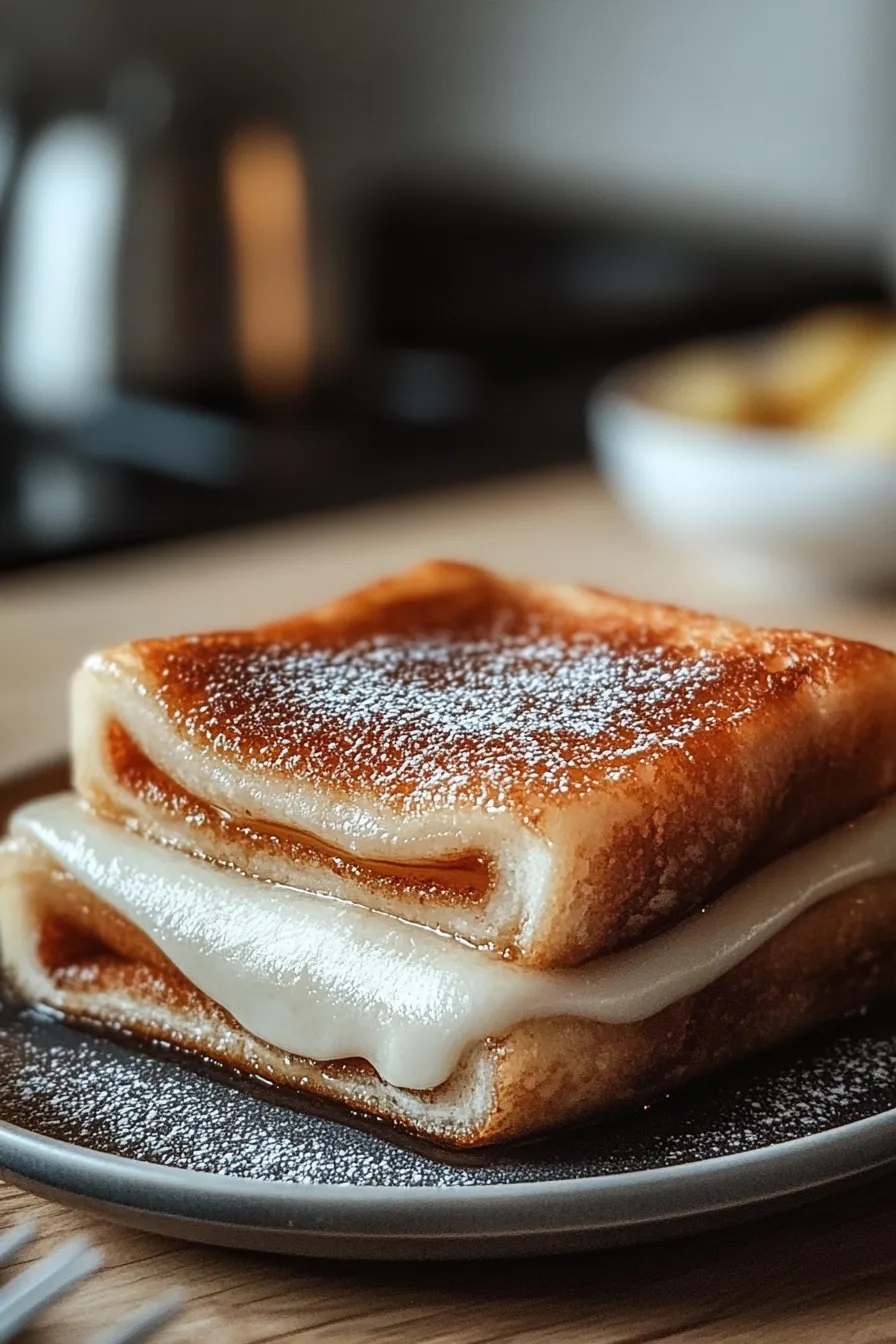 Churro Stuffed French Toast with Cinnamon Sugar Close-Up