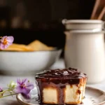 Coffee and Fudge Ice Cream Cake Slice