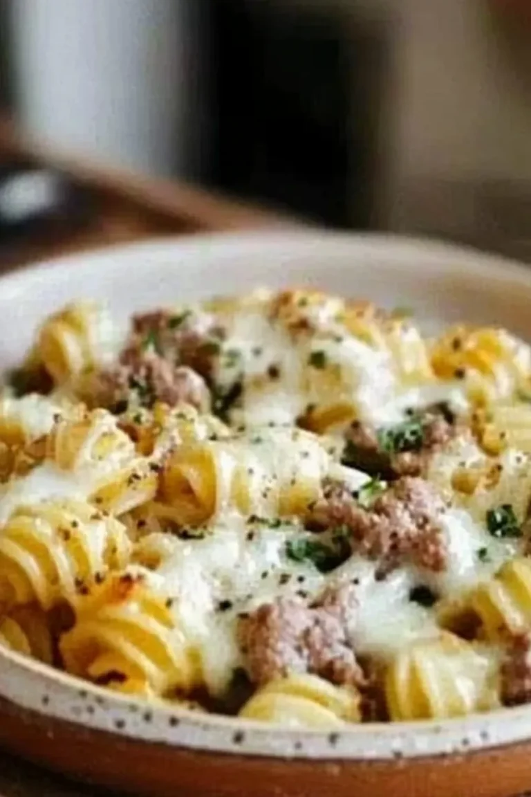 Crockpot Cheesy Ranch Beef Pasta Shells - Comfort Food Delight