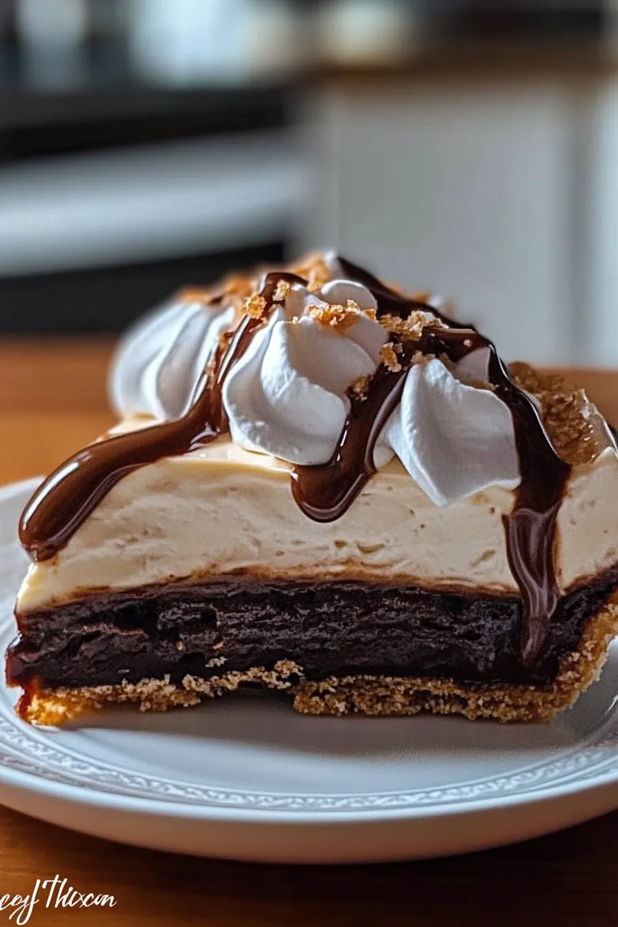 Decadent Hot Fudge Pie