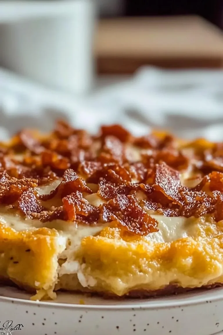 Deep Hamburger Sausage & Pepperoni Pie Freshly Baked