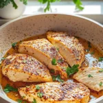 Garlic Butter Chicken Plated with Herbs