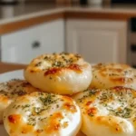 Golden Crust Garlic Rosemary Focaccia Muffins Freshly Baked