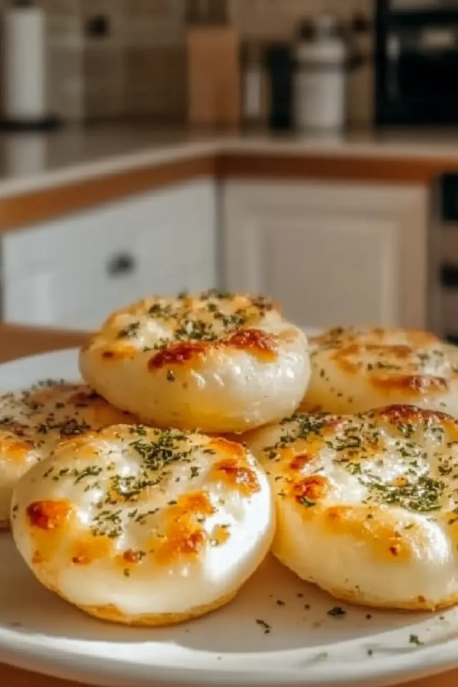 Golden Crust Garlic Rosemary Focaccia Muffins Freshly Baked