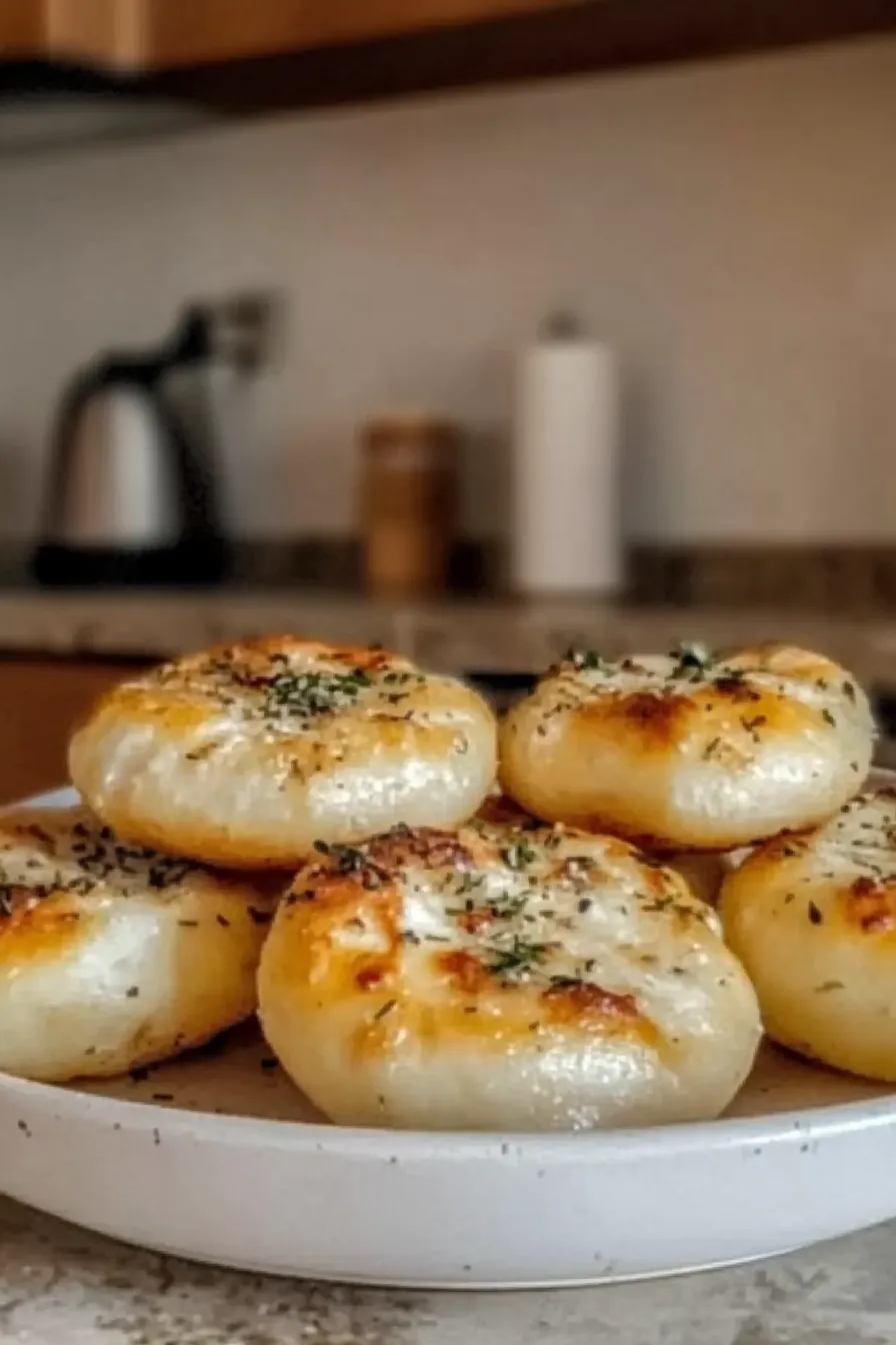 Golden Crust Garlic Rosemary Focaccia Muffins