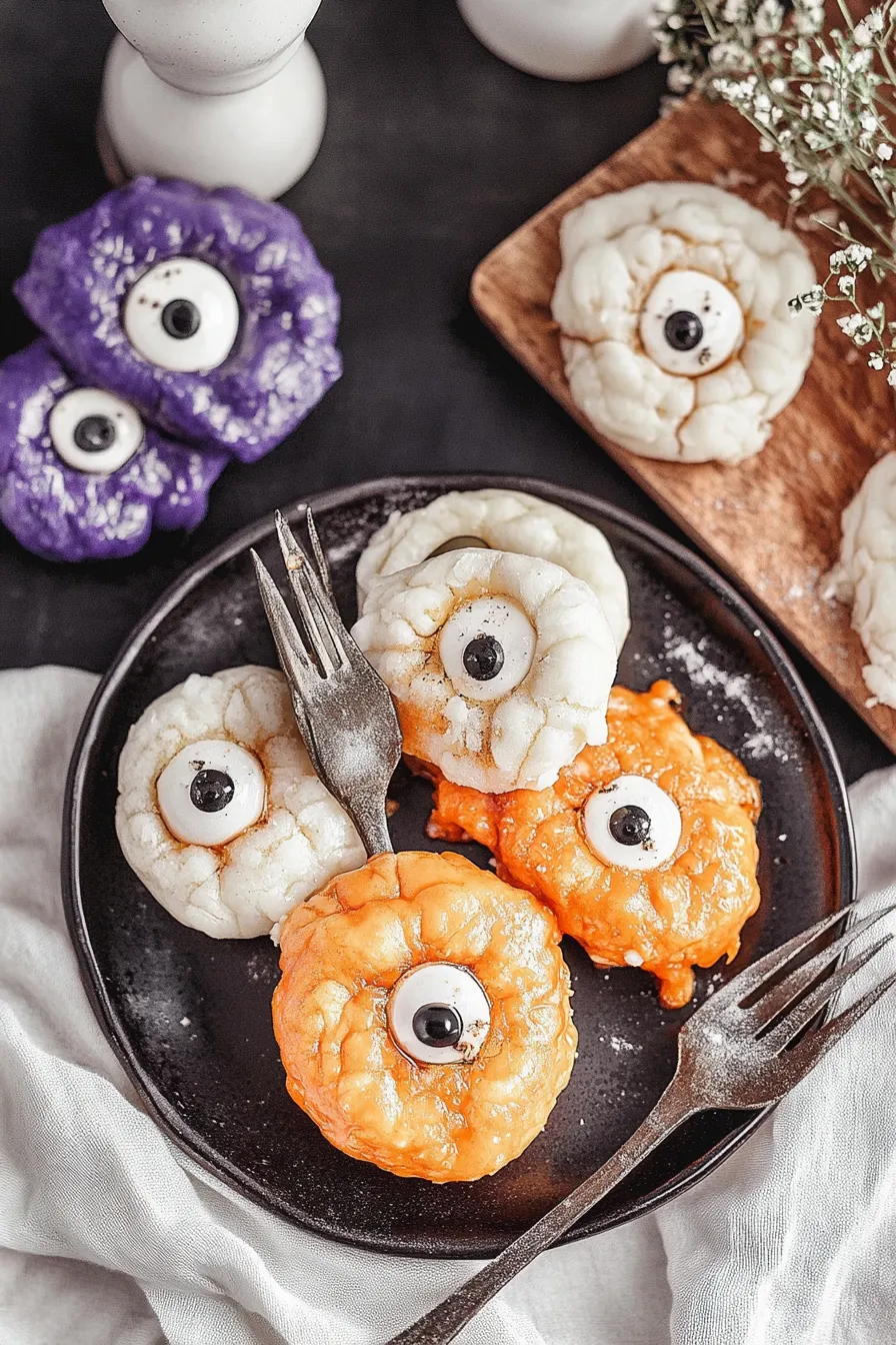 Halloween Crinkle Cookies