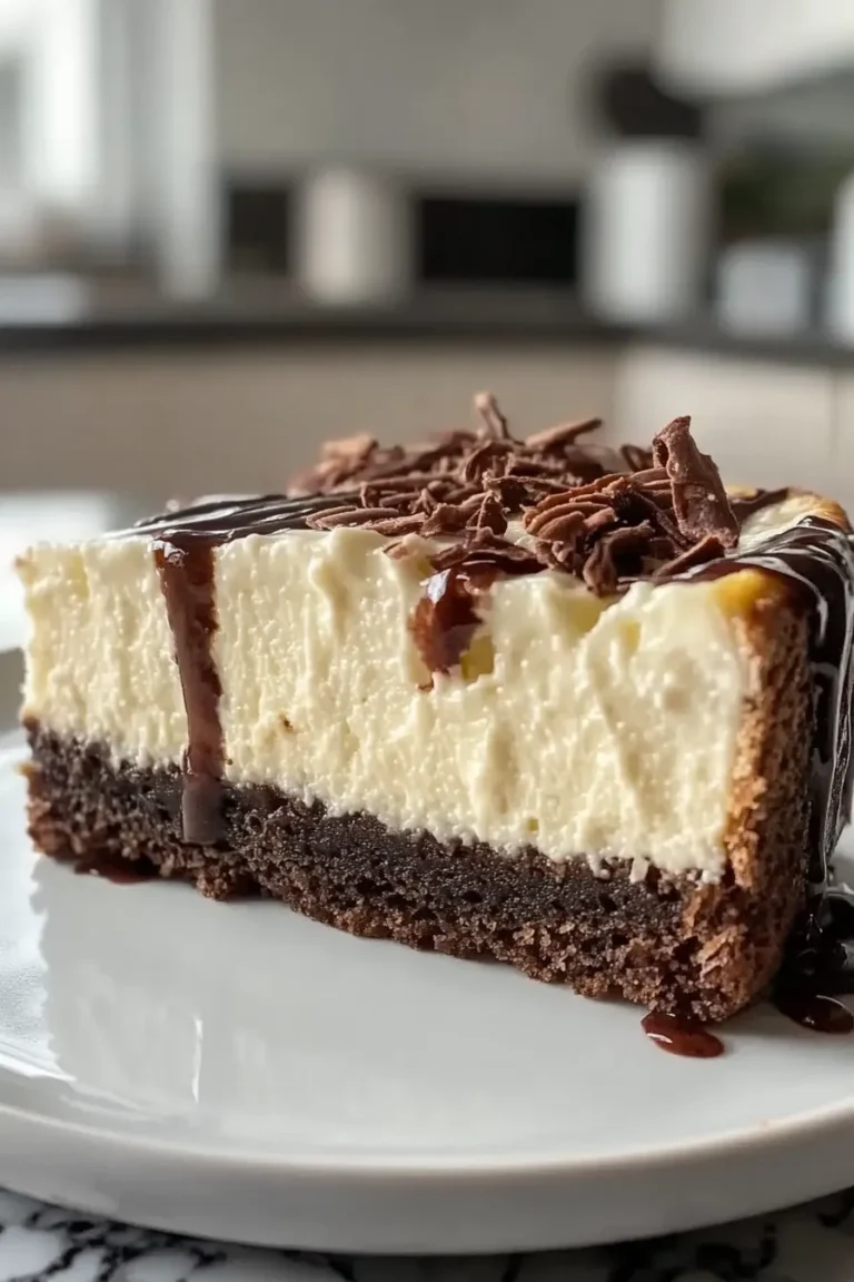 Irresistible Brownie Bottom Cheesecake Slice