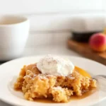 Delicious Peach Dump Cake Freshly Baked