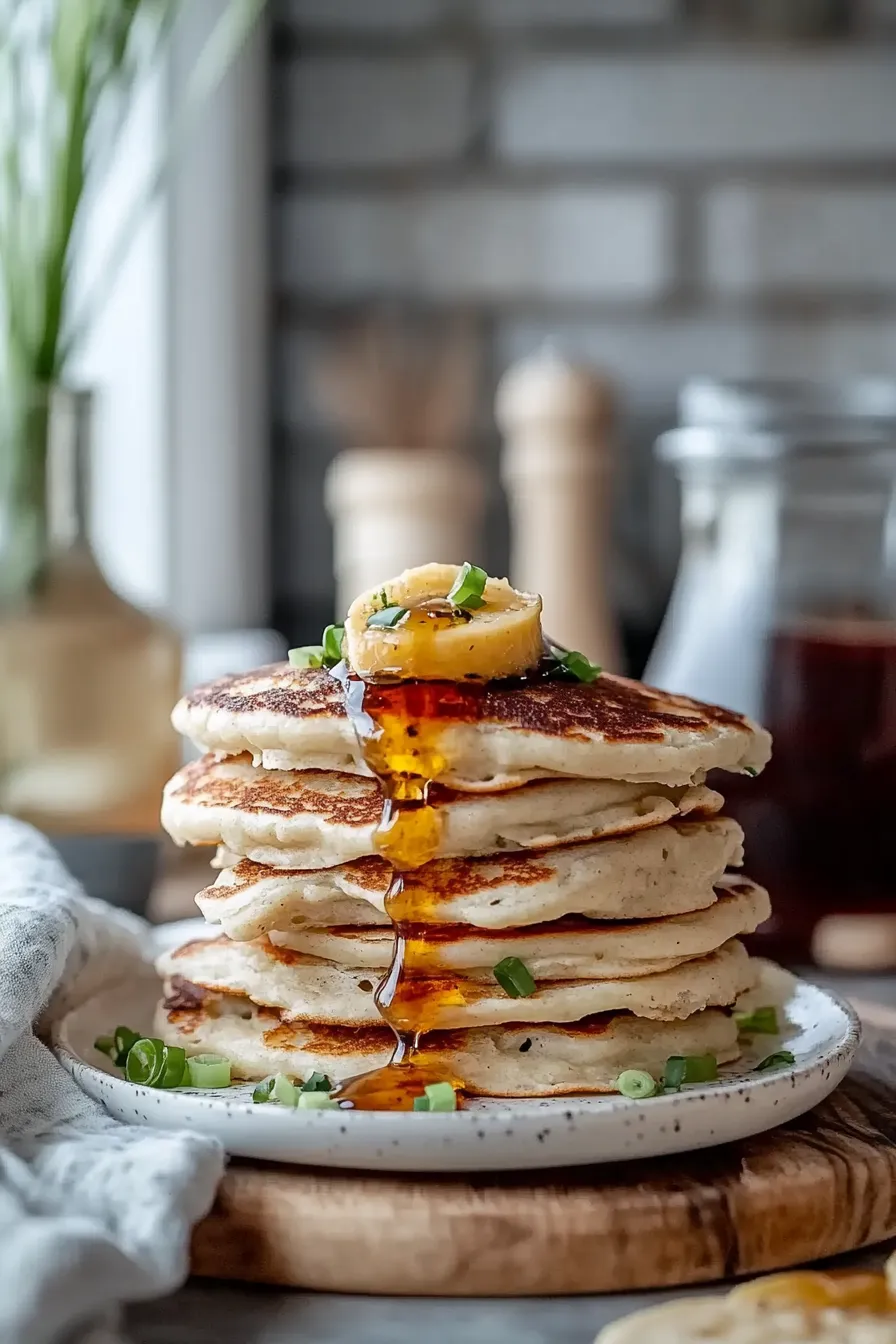 Savoury Dinner Pancakes with Chilli Butter