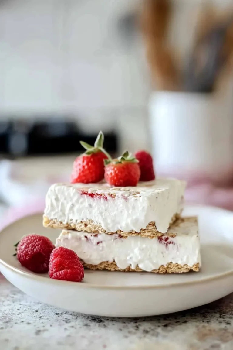 Skinny Strawberry Frozen Yogurt Treats in a Bowl
