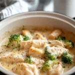 Delicious Slow Cooker Chicken Alfredo with Broccoli