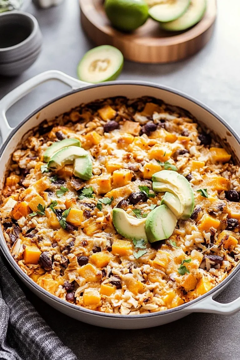 Vibrant Southwest Sweet Potato, Black Bean and Rice Skillet