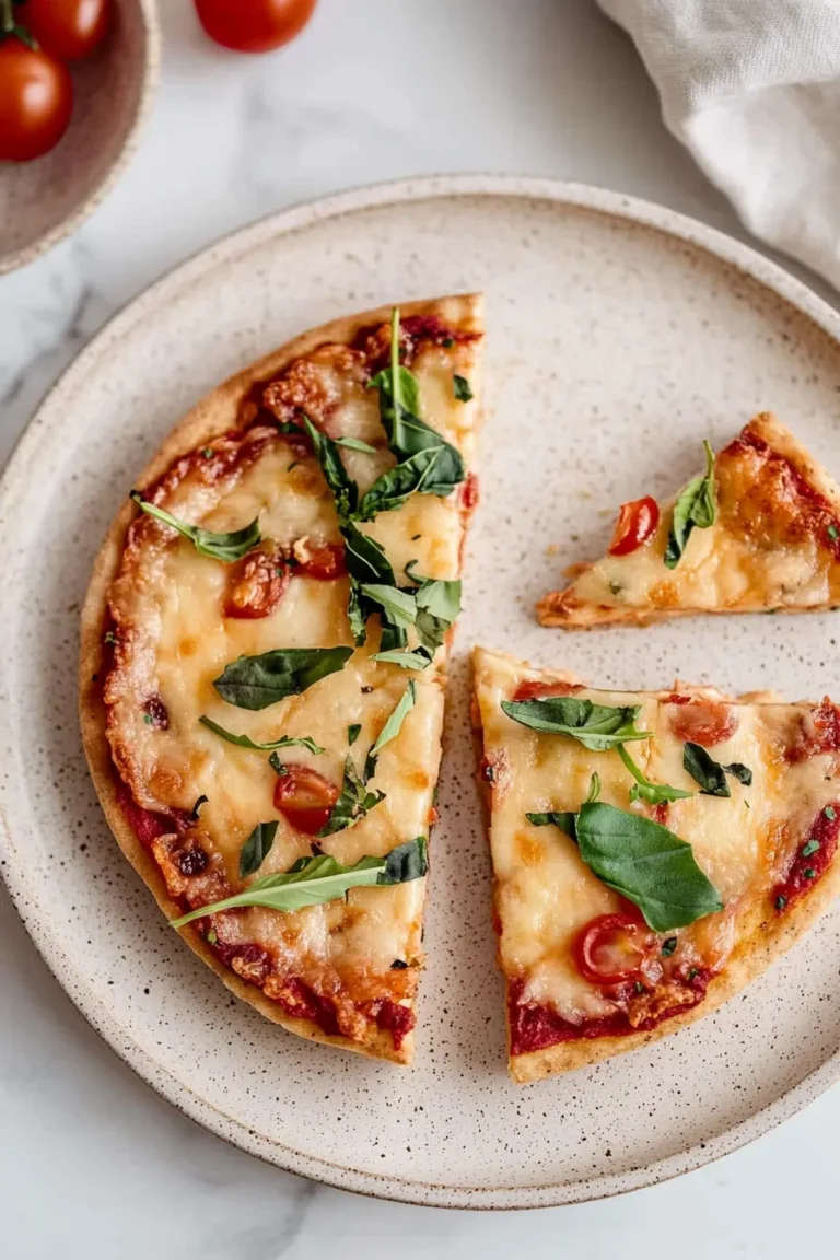 The BEST Quinoa Pizza Crust Fresh Out of the Oven