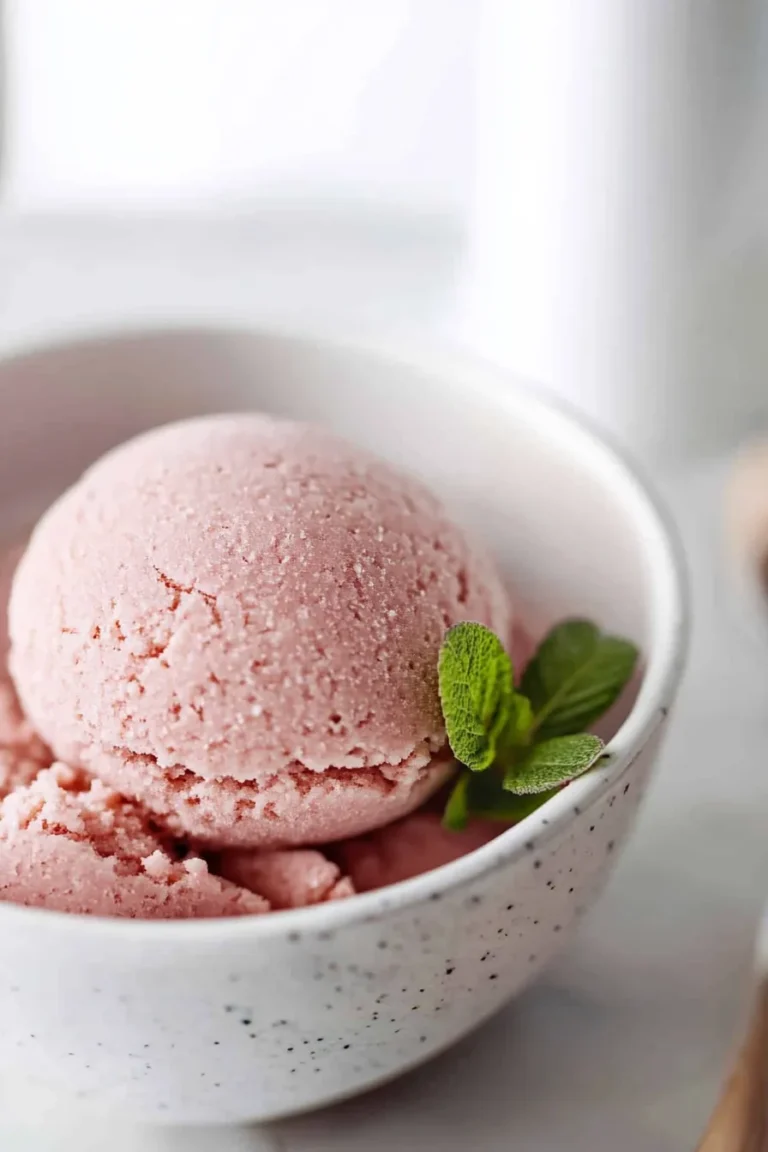 Refreshing Watermelon Sorbet Ready to Serve