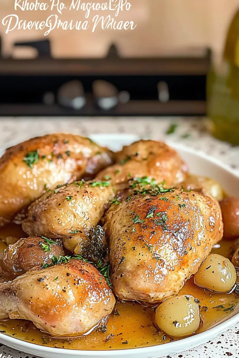 3-Ingredient Italian Chicken on a Plate