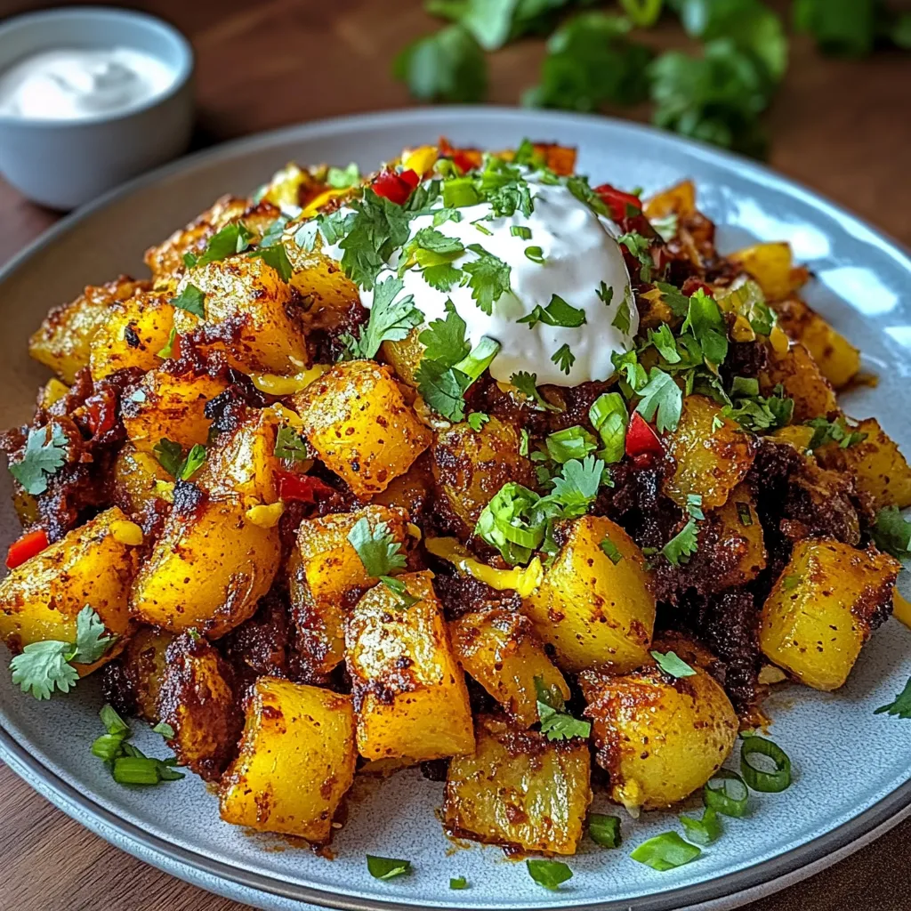 CRISPY SPICY MEXICAN TACO POTATOES