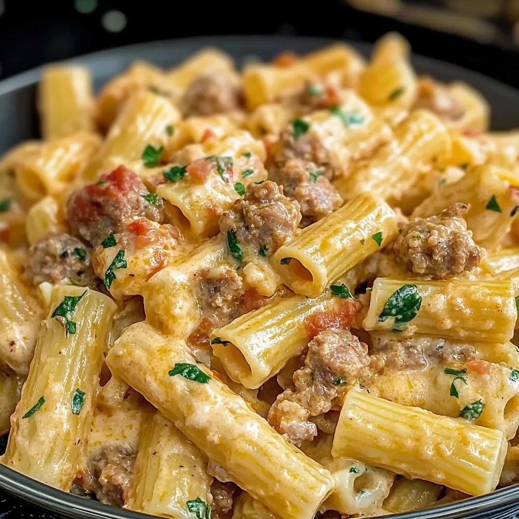 Creamy Italian Sausage Rigatoni