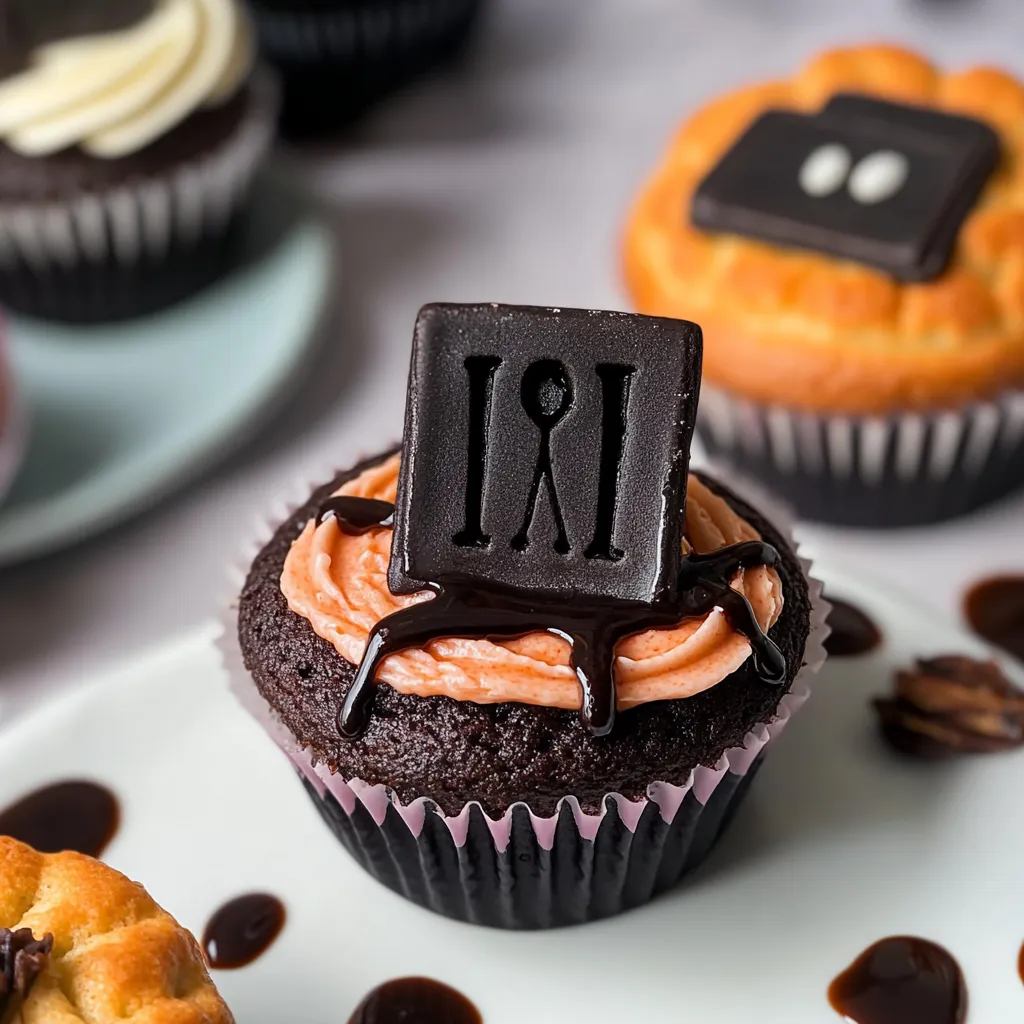 GRAVEYARD TOMBSTONE CUPCAKES