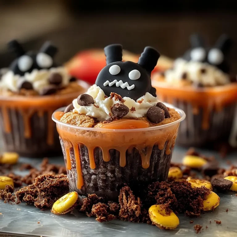 Graveyard Pudding Cookie Cups