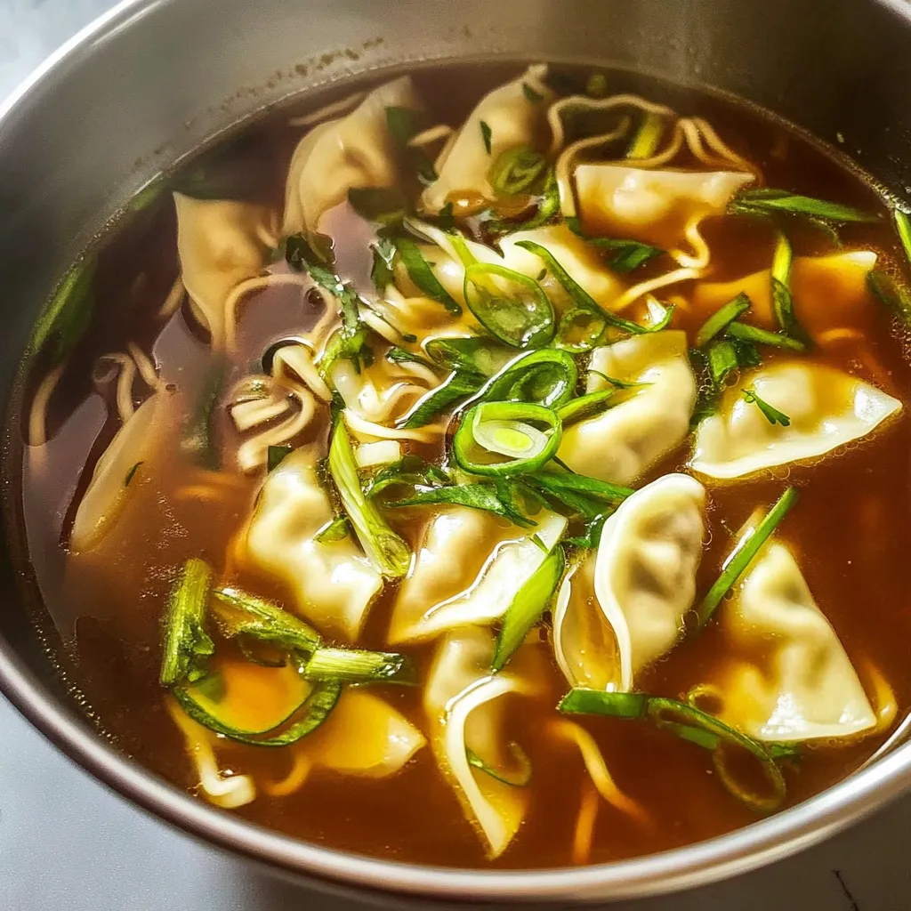 Gyoza Soup (Japanese Dumpling Soup)