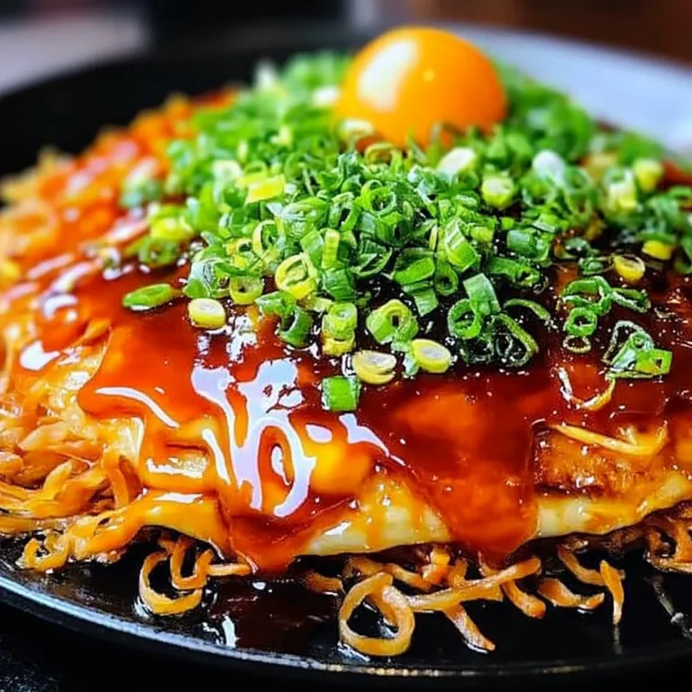 Hiroshima Style Okonomiyaki (in a frying pan)