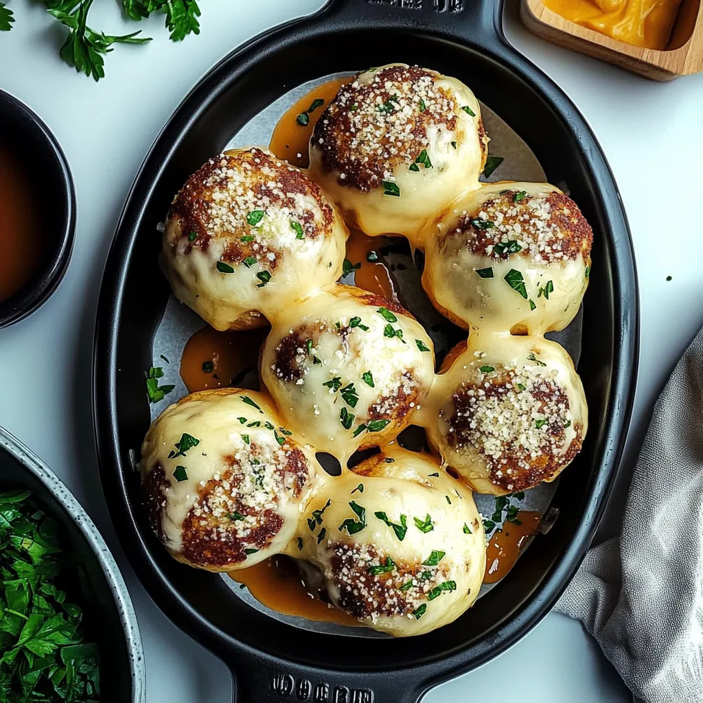 IRRESISTIBLE GARLIC PARMESAN CHEESEBURGER BOMBS