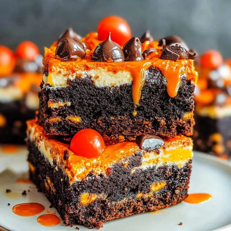 Loaded Cream Cheese Halloween Brownies