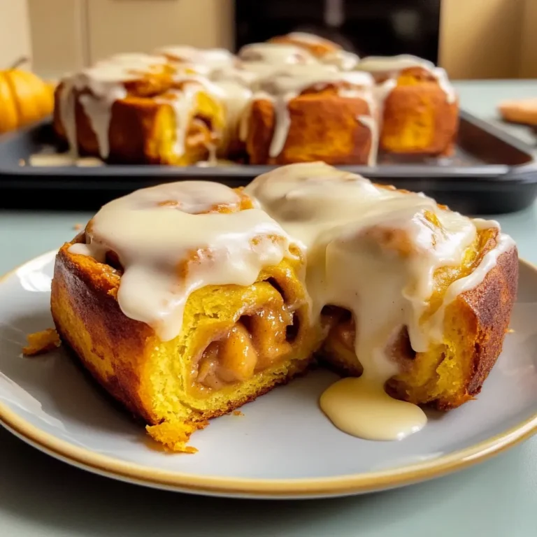Pumpkin Cinnamon Rolls with Cream Cheese Icing