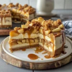 Salted Caramel Apple Pie Cheesecake