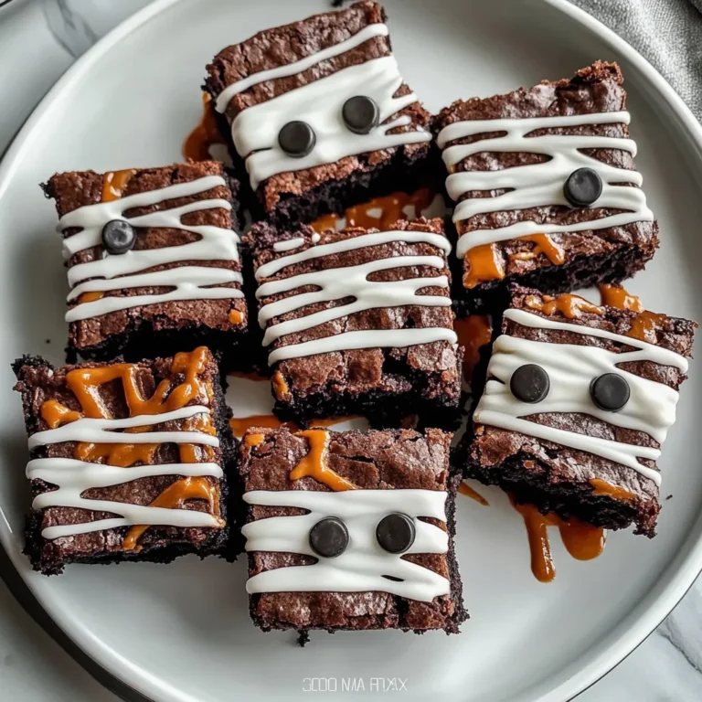 Spooky Mummy Brownies Recipe