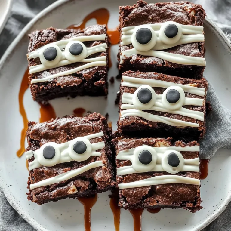 Spooky Mummy Brownies Recipe