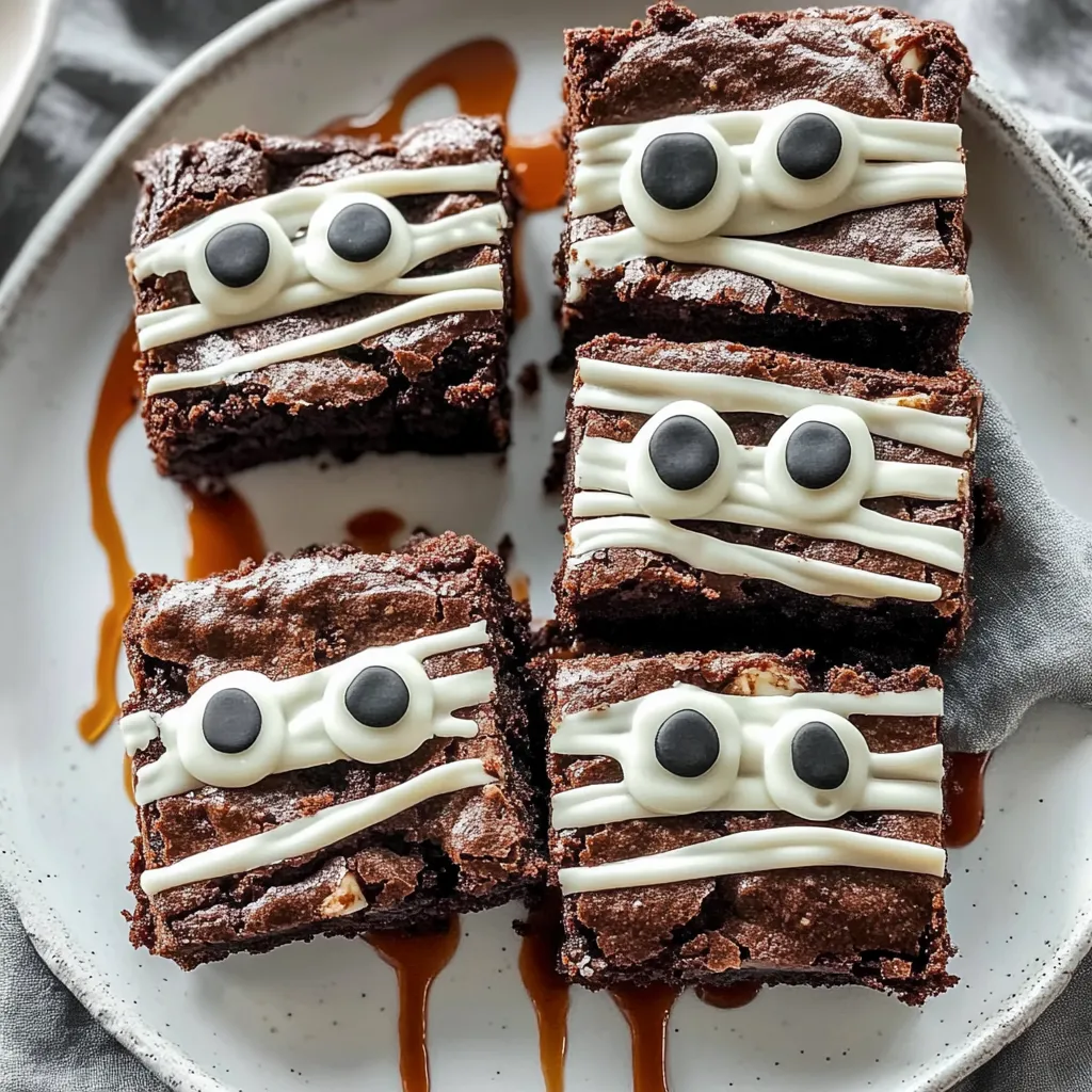 Spooky Mummy Brownies Recipe