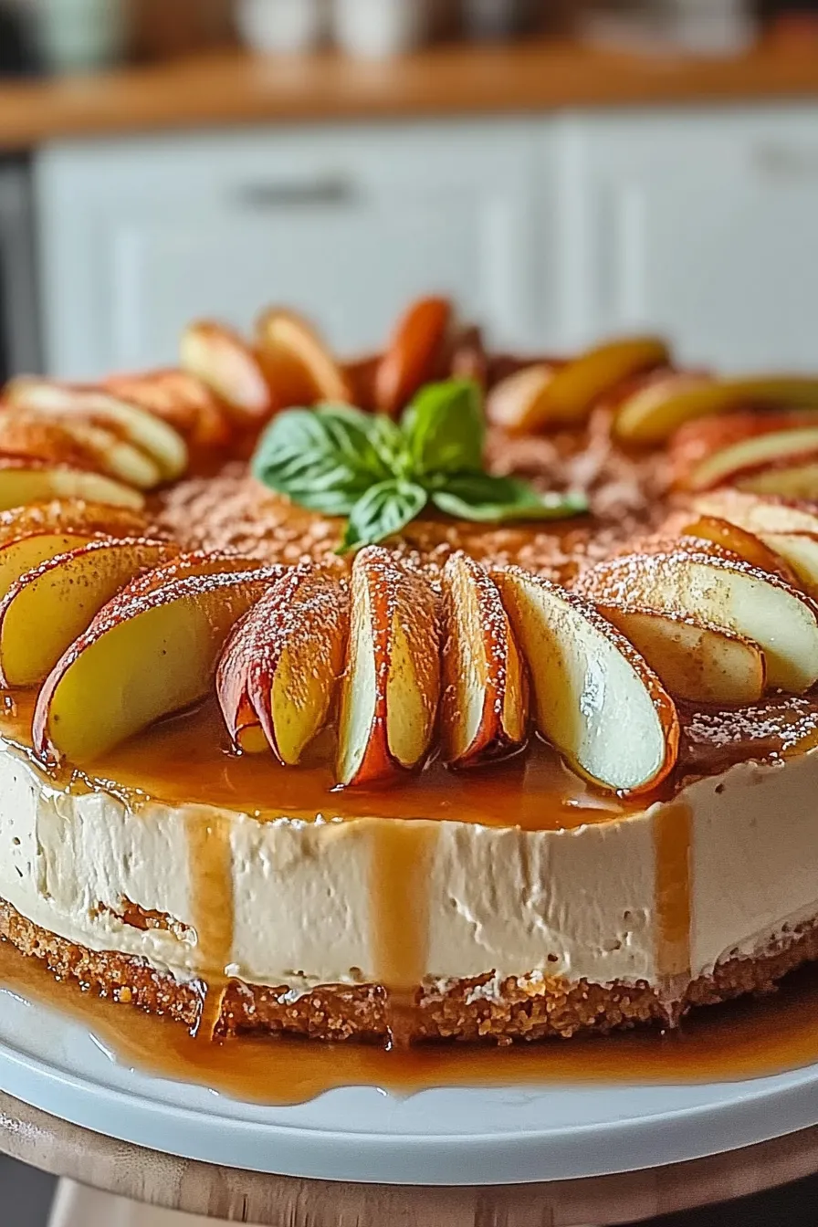 Delicious Homemade Apple Cider Cheesecake
