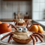 Apple Spiders Halloween Snack - Creepy Fruit Treat for Kids
