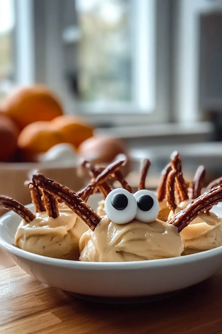 Apple Spiders Halloween Snack
