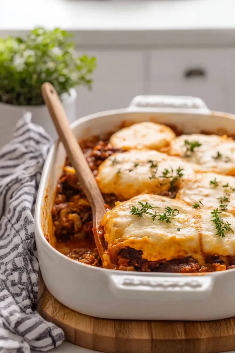 BBQ Chili Cheese Biscuit Casserole - Delicious Comfort Food