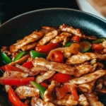 Delicious Black Pepper Chicken on a Plate