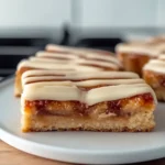 Delicious Cinnamon Roll Blondies Ready to Serve