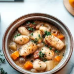 Crockpot Angel Chicken on a Serve Plate