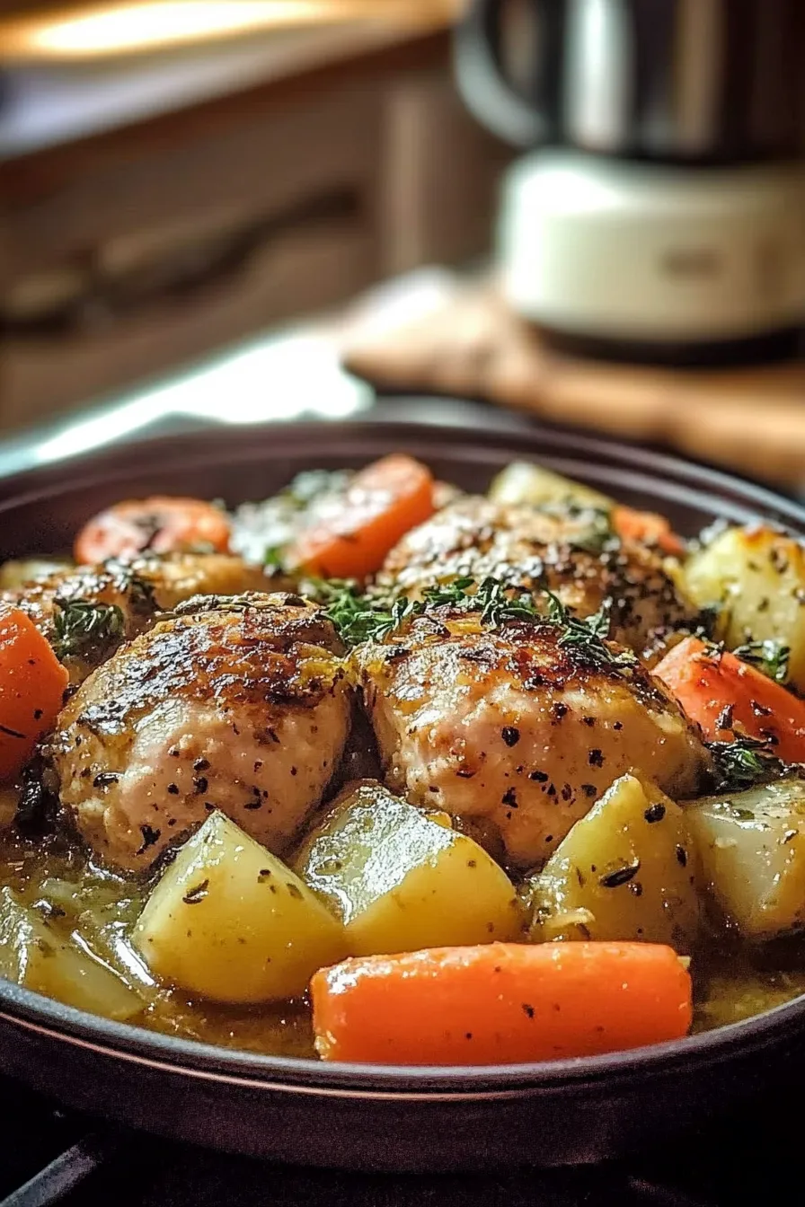 Crockpot Herb Chicken and Veggies