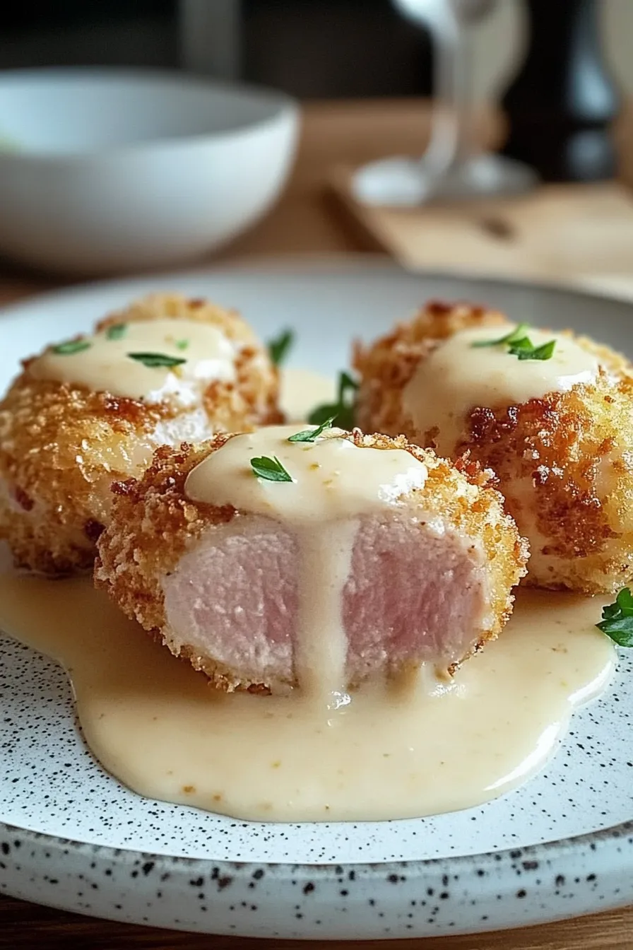 Deliciously Creamy Chicken Cordon Bleu Plated Dish