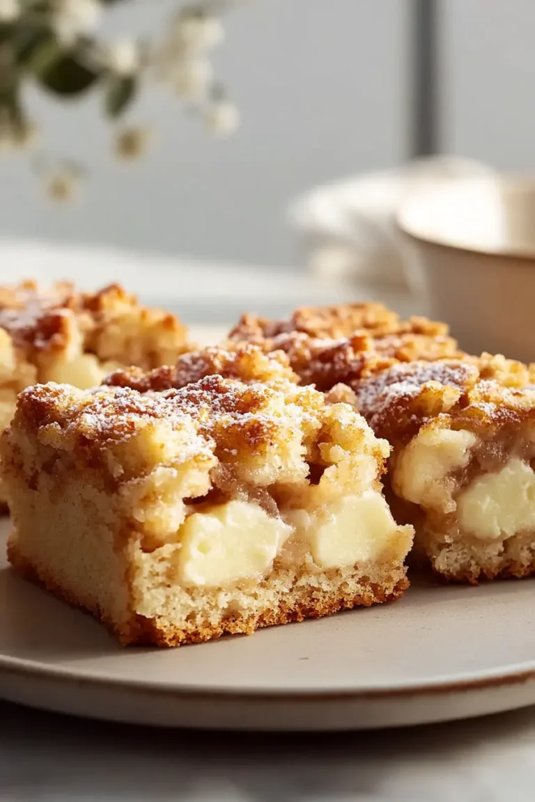 Easy Apple Coffee Cake with Cinnamon Streusel Topping Slice