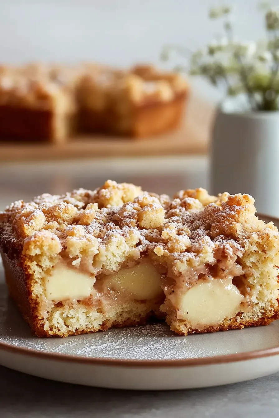 Easy Apple Coffee Cake with Cinnamon Streusel Topping