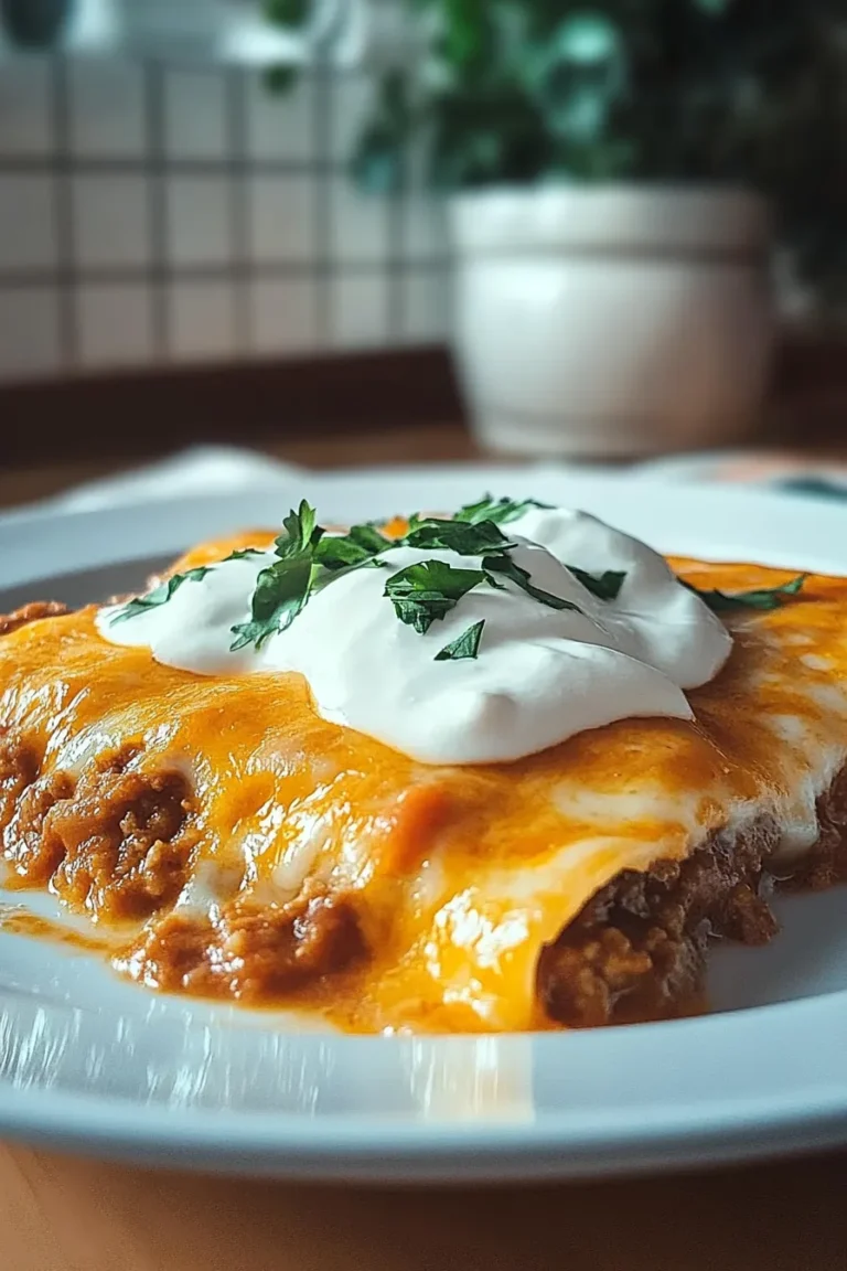 Delicious Easy Cheesy Ground Beef Enchiladas
