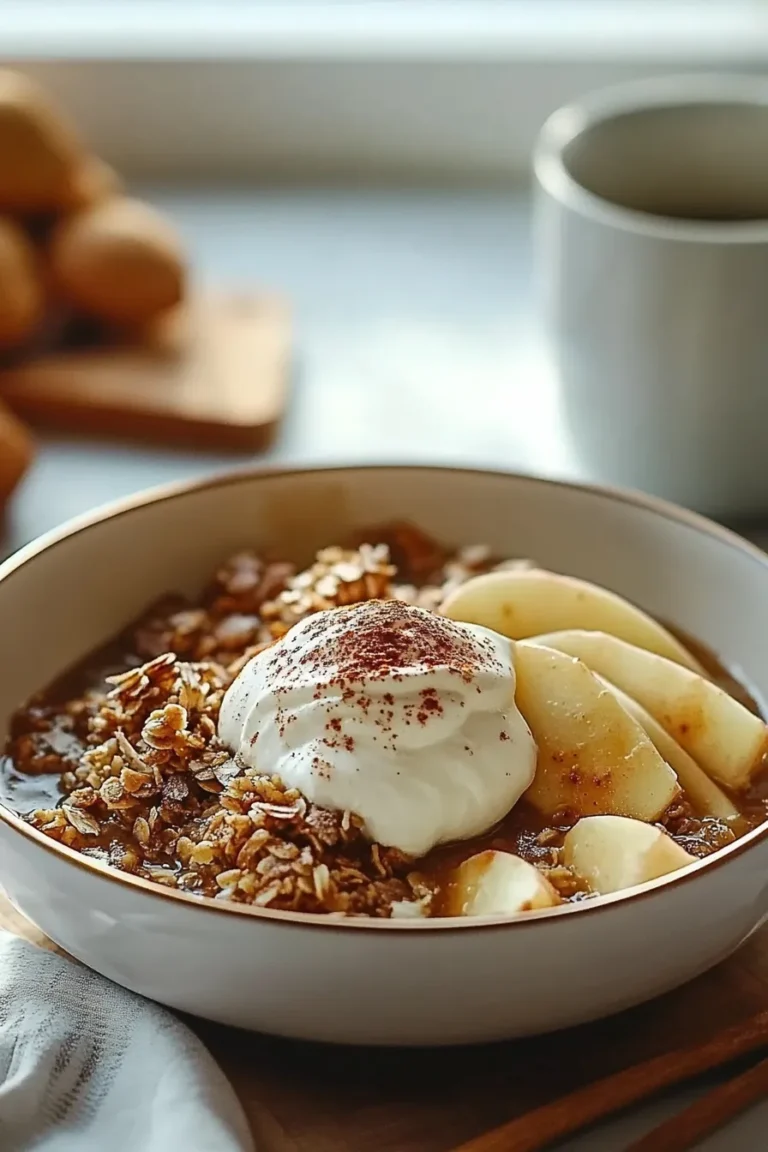 Easy Homemade Apple Crisp with Ice Cream – Delightful Dessert