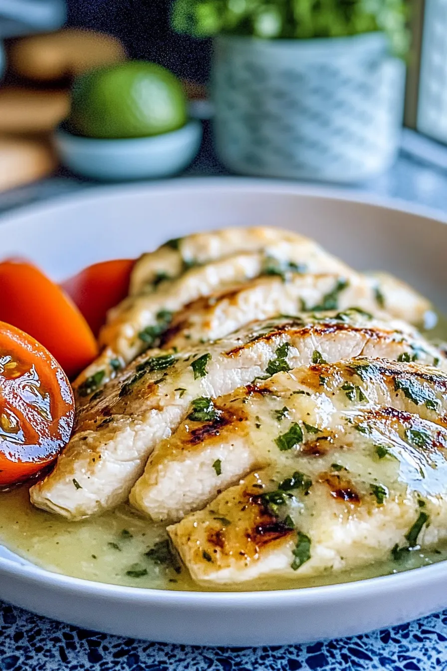 Grilled Salsa Verde Pepper Jack Chicken