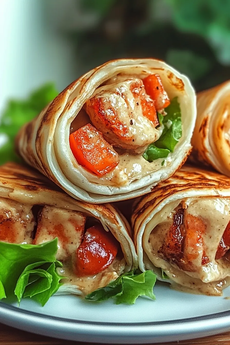 Grilled Shrimp Caesar Wraps