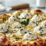 Delicious Lemon Pizza Fresh Out of the Oven