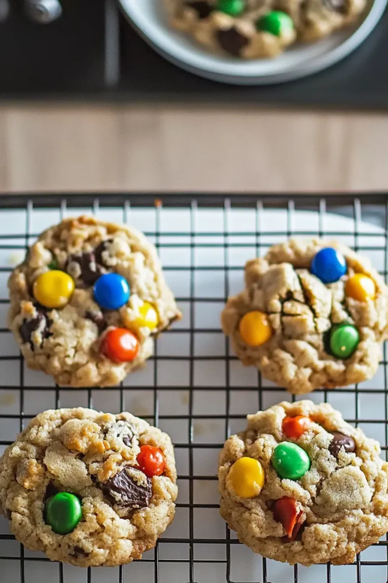 Delicious Monster Cookies Freshly Baked