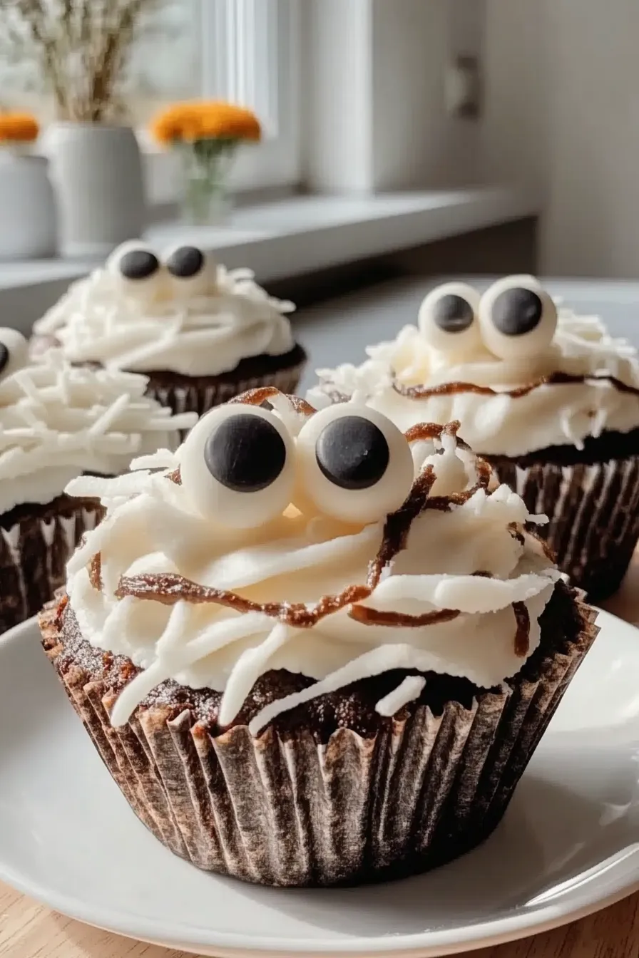 Mummy Cupcakes for Halloween